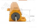 Vermogensweerstand draadgewonden 1 Ohm / 50W